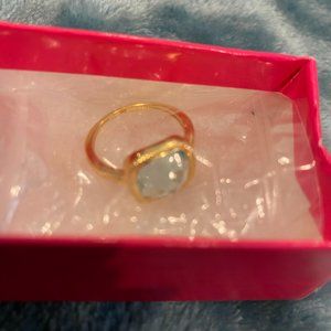 Amelia Rose Sky Blue Quartz Ring